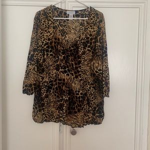 💐3/$30 Leopard Blouse